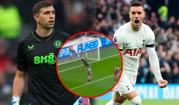 Giovani Lo Celso le reventó el arco al Dibu Martínez: el misil que venció al portero en la Premier League