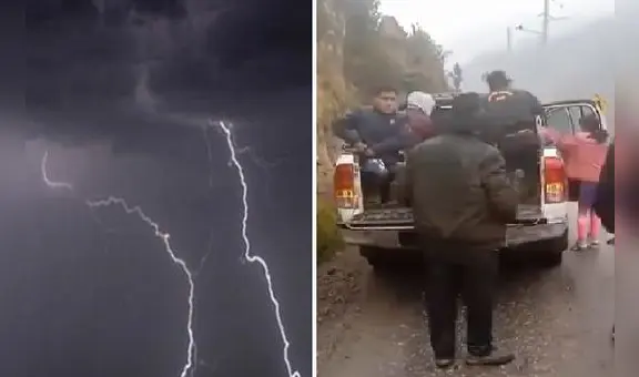 Niño muere y su amigo queda herido tras ser impactados por un rayo en Oyón