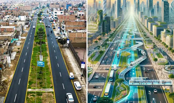 ¿Cómo será Comas en el 2050, según la Inteligencia Artificial?: mira cómo lucirían sus calles y avenidas