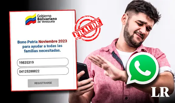 ¡Alerta! No le des clic a esta modalidad de estafa de pago de bonos por Patria