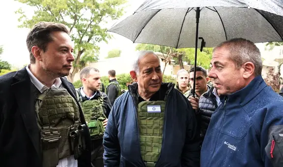 Elon Musk llegó a Israel y recorrió junto con Benjamín Netanyahu zonas atacadas por Hamás