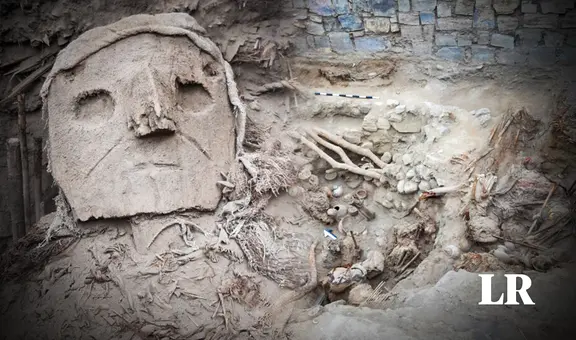 Desentierran en Pachacámac decenas de momias con 'cabezas falsas' del Imperio Wari