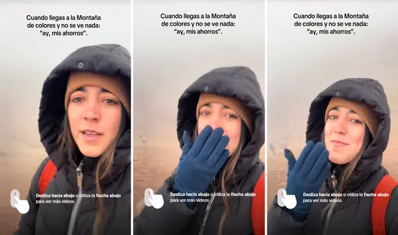 Turista viaja al Cusco para visitar la montaña de 7 colores y solo encuentra neblina: “Mis ahorros”