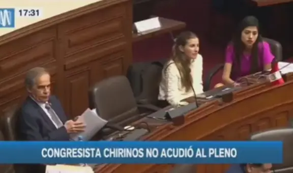 Patricia Chirinos no acudió al Pleno tras ser denunciada y destaparse red criminal de fiscal Benavides