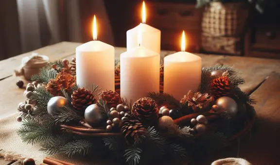 ¿Cómo hacer una corona de Adviento fácil y barata con material reciclable?