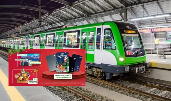 Línea 1 sorteará TV y canastas para quienes adquieran las tarjetas navideñas: ¿cómo participar?