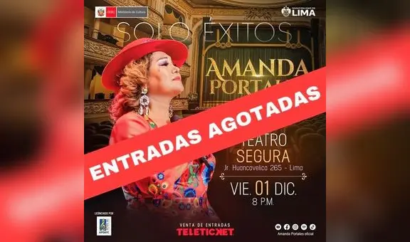 Música andina: Amanda Portales logra Sold out para su concierto en el Teatro Segura