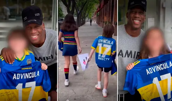 Luis Advíncula hizo emocionar a 2 pequeños hinchas de Boca Juniors al cumplir noble gesto