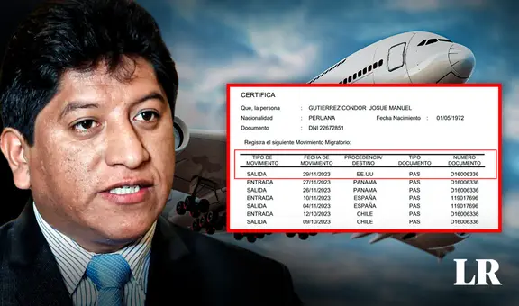 Gutiérrez salió del país a pocas horas de llegar de viaje en medio de cuestionamientos por red criminal