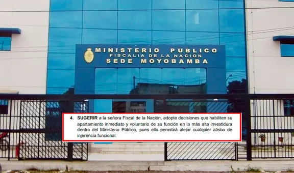 Presidente de la Junta de Fiscales Superiores de San Martín pide renuncia de Patricia Benavides