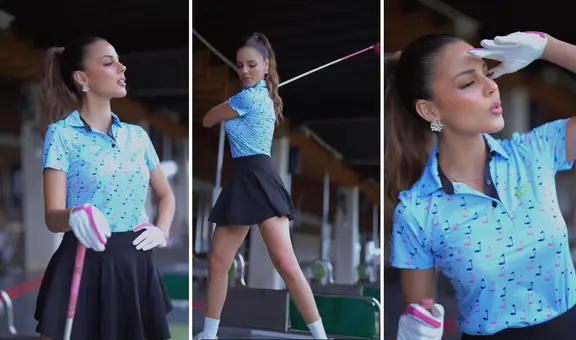 Luciana Fuster sorprende con nuevo talento: la Miss Grand se lució en clases de golf