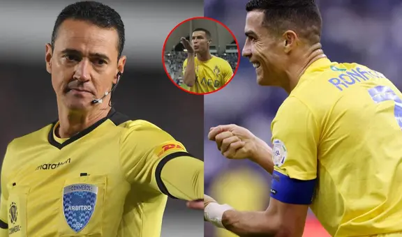 Cristiano Ronaldo y sus polémicos gestos contra árbitro Wilmar Roldán en goleada al Al Nassr