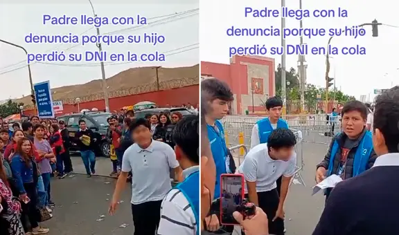 Postulante a la UNMSM pierde su DNI y su padre llega corriendo a mostrar la denuncia
