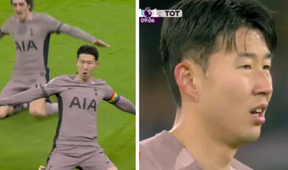 Heung Min Son fue feliz a los 6' pero triste a los 9': puso el 1-0 y 1-1 en el City vs. Tottenham