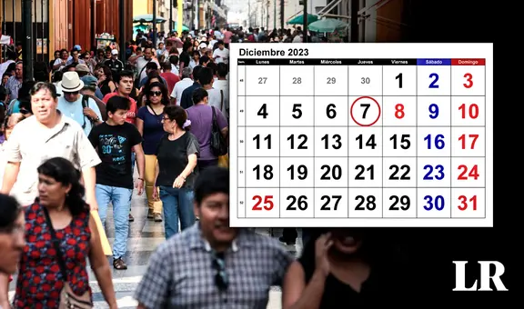 ¿Quiénes descansan el jueves 7 de diciembre, día no laborable en Perú?