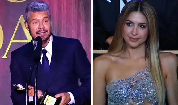 Tinelli deja en shock a Milett al dedicarle premio Martín Fierro: pareja se lució de la mano en evento