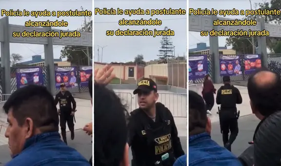 Policía alcanza declaración jurada que postulante a la UNMSM había olvidado: “Más efectivos así”