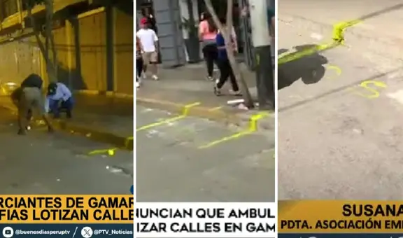 Comerciantes de Gamarra denuncian que sujetos lotizan calles y pistas del emporio comercial