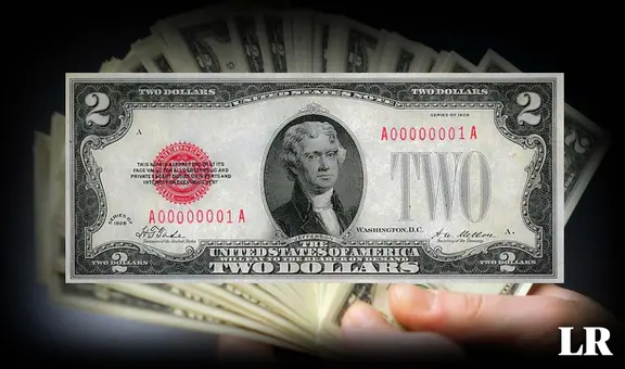 Este es el peculiar billete de 2 dólares que puede llegar a costar más de S/16.000