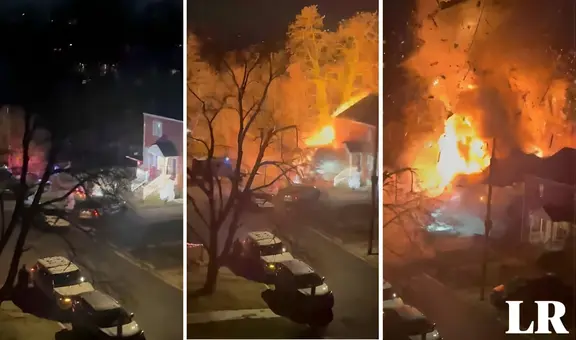 Impactante explosión de una casa cuando la Policía intentaba ejecutar una orden de registro