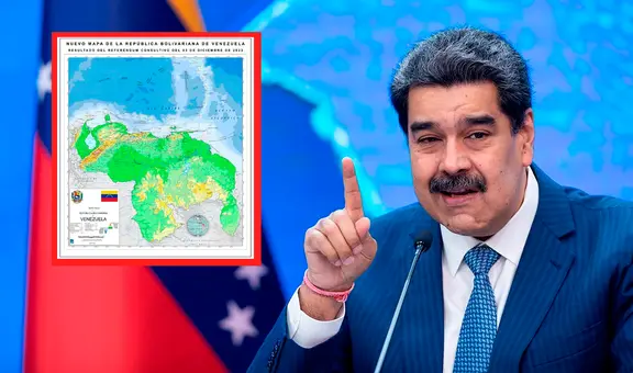 Nicolás Maduro ordenó la difusión de nuevo mapa de Venezuela donde incluye a la Guyana Esequiba