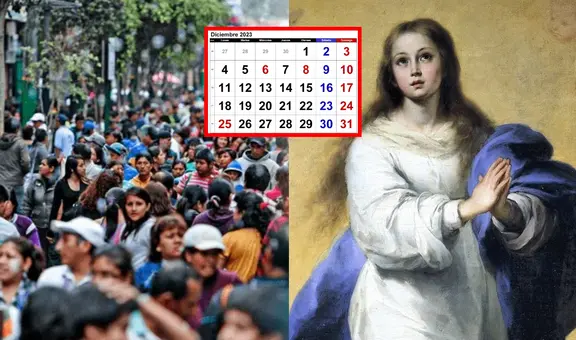 ¿Por qué el viernes 8 de diciembre será feriado en el Perú? Te decimos