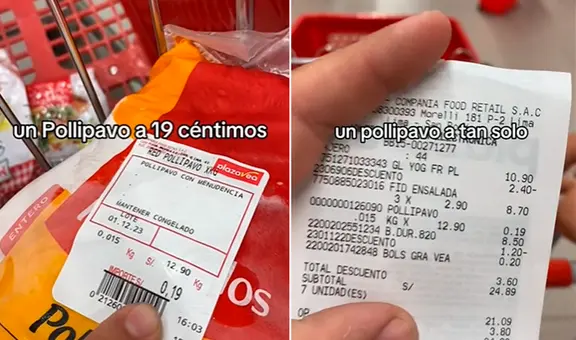 ¡Ofertas en Plaza Vea! Peruano sorprende al encontrar pollipavo a 19 céntimos: “Lo preciaron mal”