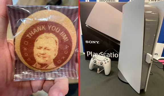 Jefe de PlayStation se jubila y Sony le regala una PS5 estilo PS1 que es la única en el mundo