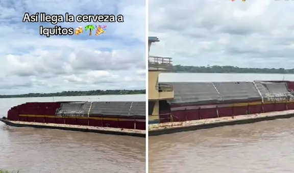Muestran cómo llega gran cantidad de cerveza a Iquitos y usuarios enloquecen: "Para 3 días nomás"