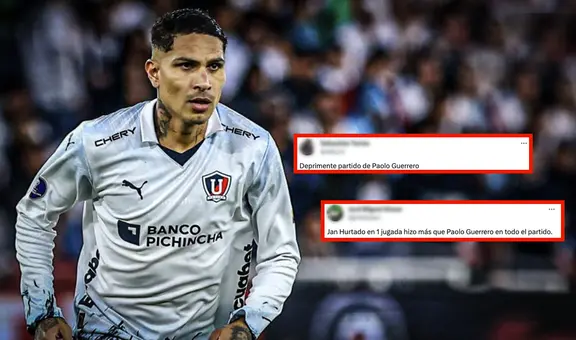 Hinchas de LDU critican duramente a Paolo Guerrero tras la primera final: "Deprimente partido"