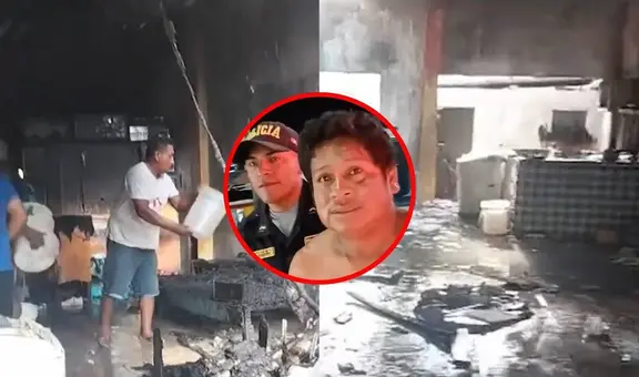 Hombre es detenido por incendiar vivienda con su pareja e hijos dentro