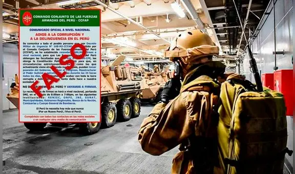 FF. AA. desmiente comunicado en el que se estaría recolectando firmas para combatir la delincuencia