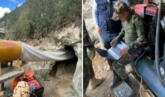 Destruyen maquinaria e insumos de más de S/2 millones usados en minería ilegal en La Libertad