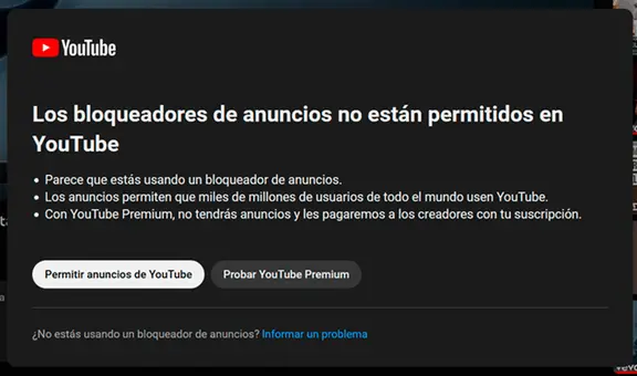 YouTube prepara nueva 'arma' para que no puedas evadir los anuncios, a menos que pagues