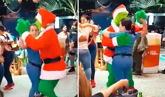 Captan al Grinch bailando en fiesta, y usuarios dicen: “No le gusta la Navidad, pero ama la salsa”