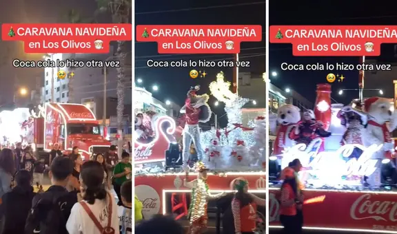 Caravana mágica de COCA COLA hizo recorrido por las calles de LOS OLIVOS: “Pasen por San Juan de Lurigancho”