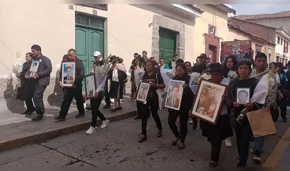 Paro en Ayacucho: familiares de fallecidos durante protestas contra Boluarte marcharon
