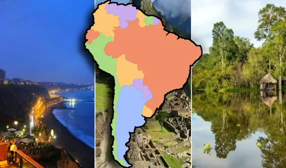 Estos son los otros países de SUDAMÉRICA que tienen costa, sierra y selva aparte de PERÚ