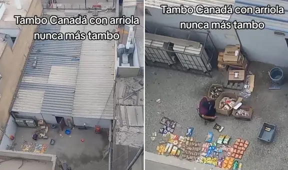 Trabajadora de Tambo en PERÚ separa productos en el piso y en redes sociales le dicen: “Es merma”