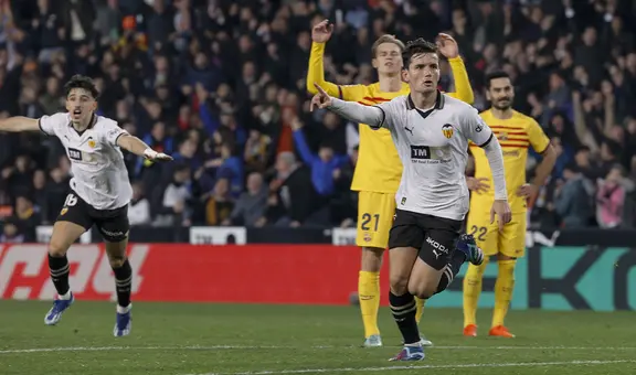 Barcelona empató 1-1 contra Valencia y se aleja de la punta de LaLiga