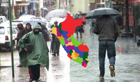 Senamhi advierte lluvias en 13 regiones para el 18 de diciembre: ¿cuáles serán afectadas?