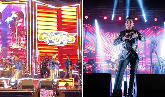 Thony Valencia se 'olvida' de cantar en pleno concierto del Grupo 5 en Piura: "Mi primera chamba"