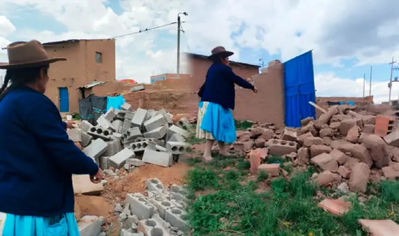 Juliaca: mujer denuncia a esposo por agredirla fisicamente y derrumbarle su vivienda