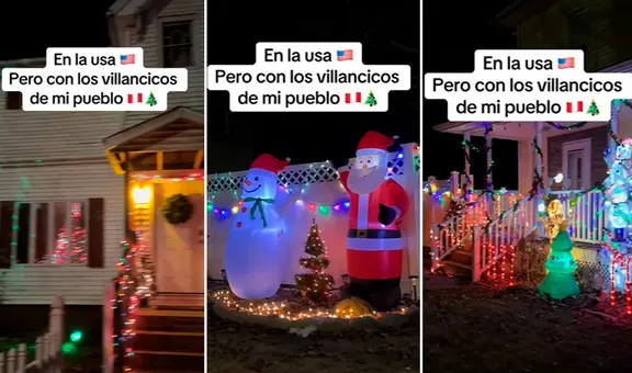 Peruana en EE. UU. escucha Los Niños Cantores de HUARAZ mientras ve decoraciones de Navidad: “Tradición de mi pueblo”