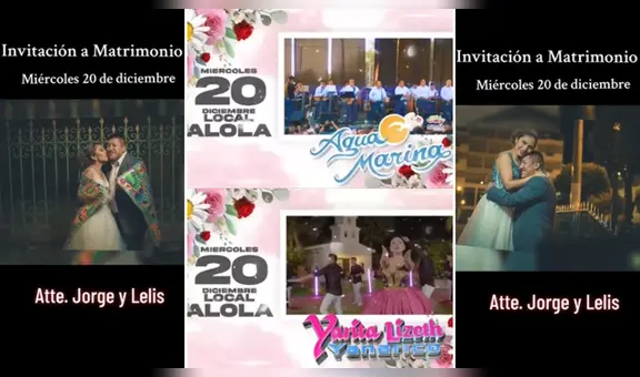 Novios festejarán matrimonio en Juliaca con Agua Marina, Yarita, Coralí y Lérida: "¿Alguien para ir?"
