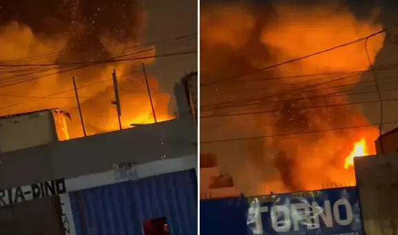 Callao: incendio en un depósito de llantas genera caos entre los vecinos