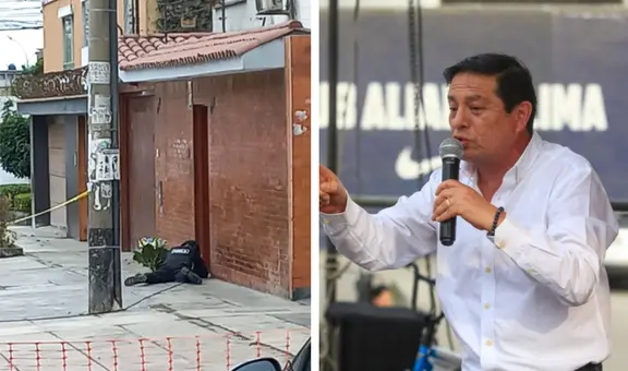 La Victoria: dejan corona fúnebre y granada en la puerta de la casa del alcalde Rubén Cano