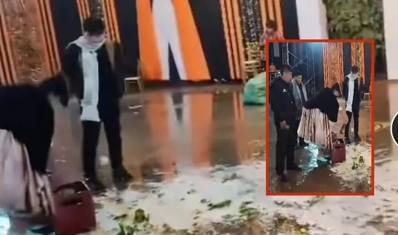 Mujer sorprende al romper cervezas tras finalizar fiesta de matrimonio en Juliaca: "Mucho dinero"