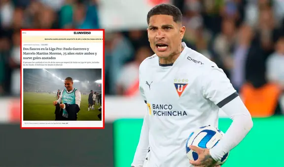Paolo Guerrero es duramente criticado por medio ecuatoriano y lo tilda de "fiasco"