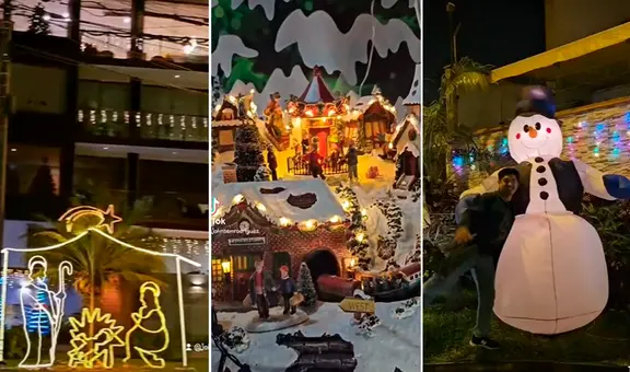 “No es Miami”: calles de Surco se convierten en 'zona turística' por sus asombrosas decoraciones navideñas